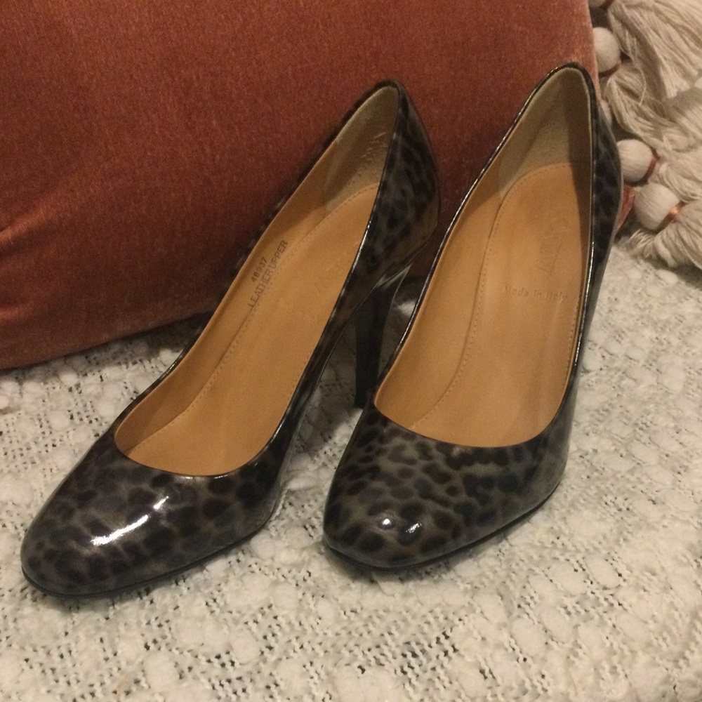 J. Crew Mona pump - tortoise patent leather